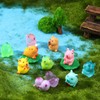 GSrenyu 36pcs Mini Resin Animals, Capybara Tiny Animal Resin Figurines,