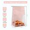 Pack of 50 Paper Bread Loaf Bag Kraft Food Packaging