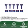 TDZ Blue Titanium Windshield Bolts, Windscreen Screws, Fairing Bolts for