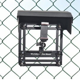 Fotoleey Phone Fence Mount with Shade for Tennis, Baseball Games, Camera Fence Holder with Shade, Support Recording While Charging, Adjustable, Easy Installation