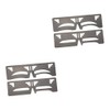 Housoutil 4pcs Eyebrow Ruler Stainless Steel Eyebrow Stencil Guide for Precise Brow Measurements Makeup Tool for Women and Girls for Symmetrical