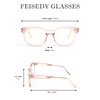 FEISEDY Square Computer Reading Glasses Simple Blue Light Blocking Glasses