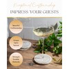 Rounded Cocktail Coupe Glasses – Set of 4 Elegant 8oz