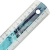 Westcott E-13300 Blue Plastic Ruler in Pouring Art and Marble