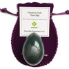 Polar Jade Undrilled Jade Egg Made of Nephrite Jade, for