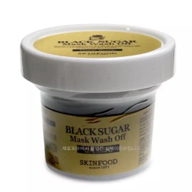 Skin Food 스킨푸드 블랙슈가 마스크 워시 오프 120g 각질제거 Skinfood Black Sugar Mask Wash Off 120g Exfoliator