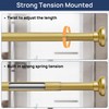 ENJOYBASICS Gold Shower Curtain Rod 30 to 76 Inches, 1