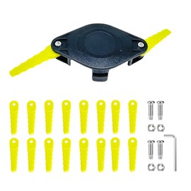 ACFHRL2 Polycarbonate Blades Trimmer Head Compatible with Ryobi 18V, 24V, and 40V RY40210, RY40210A Trimmers with 16 Quickload Blades
