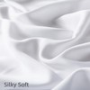 bienDo Single Size Bamboo Fitted Sheet, White, Natural Vegan Silk-Softer