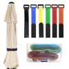 Celeyearnirs 6 Pack Reusable Patio Umbrella Tie Strap,Nylon Self Adhesive