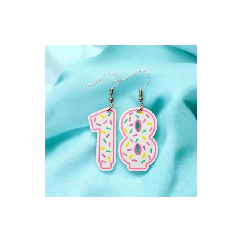 Birthday Candle Earrings Age 18