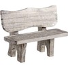 Rulke Rulke040075 Bench with Rustic Backrest, 85 mm, Multi Color