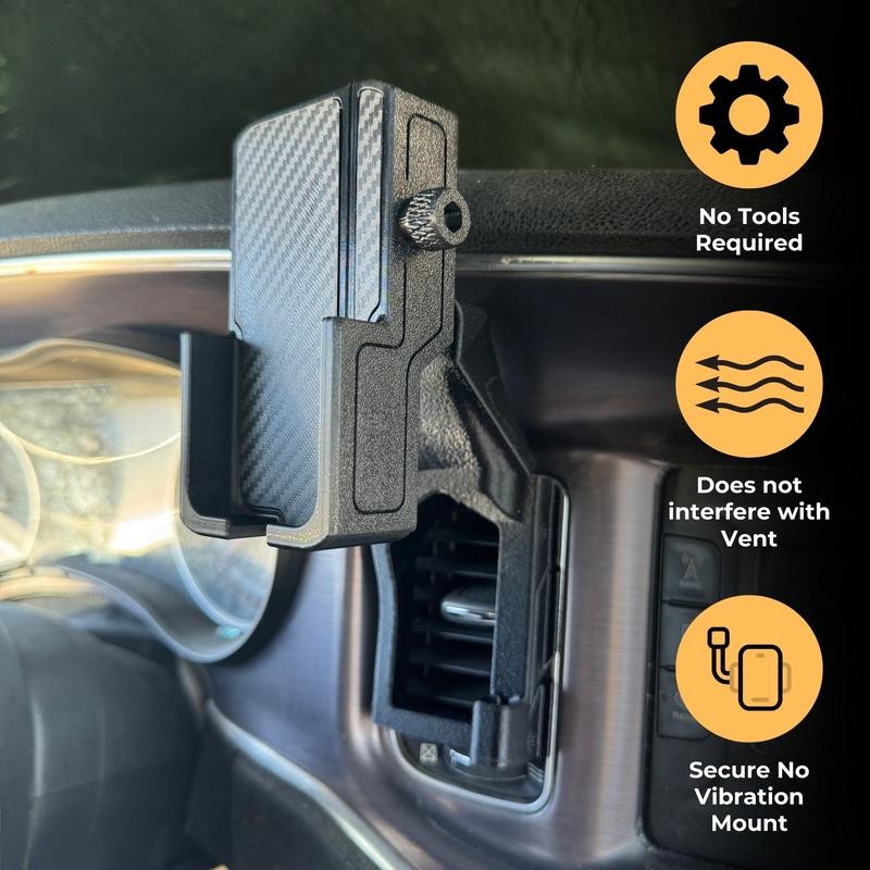 Dodge Charger Phone Holder 2011-2023 - Mount Style: Cradle Holder