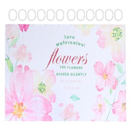 Summer Floral Pattern Shower Curtain with Hook Bathroom Curtain for Home Bathtubs180x180cm