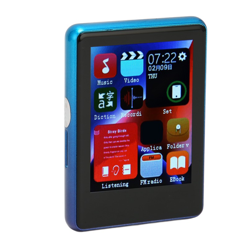 MP3 Player Bluetooth 5.0 Support FM Radio 2.4inch Full Touch