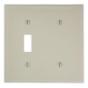 Leviton LA WP 2G 1TGL/1 BLANK STRAP MNT, Beige, 80706-T