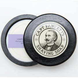 Captain Fawcett's Shaving Soap In Wooden Bowl 100g