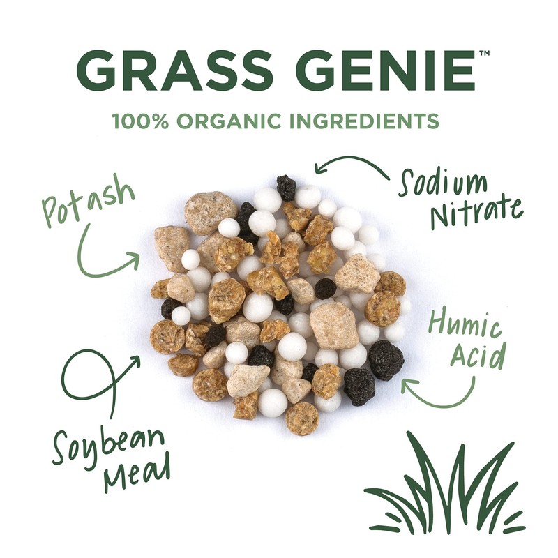 Lawnbox Grass Genie 10-0-6 100% Organic Spring Grass Fertilizer 16