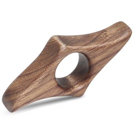 Walnut Book Page Holder, Smooth Finish Wood Book Holder for Reading, Ideal Book Reader Gifts & Reading Accessories,Book Worm Gifts for Women, Thumb Book Page Holder (Large-N)