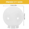 DOITOOL Acrylic Lamp Post Globe, White Lamp Globe, Round Plastic