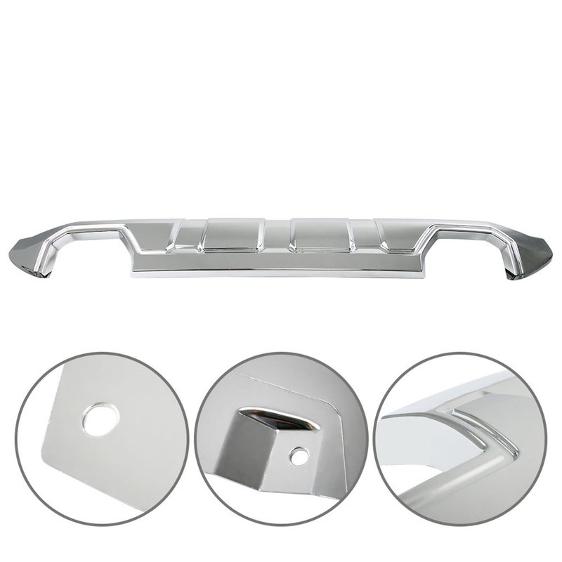 labwork Front Bumper Lower Valance Skid Plate Chrome Replacement for