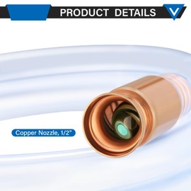 Solimeta Shaker Siphon Hose for Fuels/Gasoline/Diesel/Water Transfer, 10ft, 2 Pack