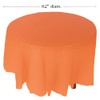 Fun Express Orange Plastic Round TABLECOVER (82") - Party Supplies
