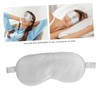 FOMIYES 2pcs Silk Sleep Mask Travel Eye Cover Silk Sleep