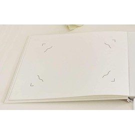 in Loving Memory Funeral Guest Book - Informal Lined Inner Page Format - Boxed - White - Size: 8.9" x 6.7"