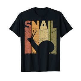 Snail Vintage Malacology Snail Lover Retro Malacologist T-Shirt