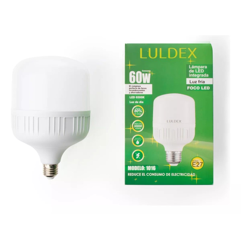 LULDEX Paquete 5 Focos Led Color Luz Fria 60 W