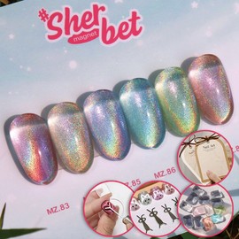 May Your Sherbet 6 Piece Set Hologram Magnetic Gel / 메이유어 샤벳 6종 세트 홀로그램 자석젤