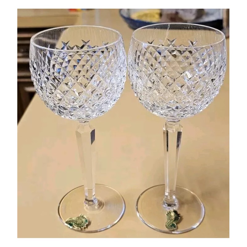 Waterford Vintage ~ Waterford Crystal ~ Alana Wine Hock Goblets