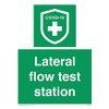 Lateral flow test station Sign - 150x200mm - A5P