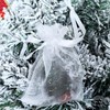 QIANF 20 Pcs 4x6 White Sheer Organza Gift Bags with