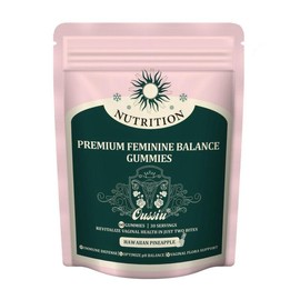 Oussiu Feminine Balance Gummies for Women – 60 Hawaiian Pineapple Flavor Gummies Rich in Vitamin C & Probiotics for Vaginal, Digestive & Immune Support