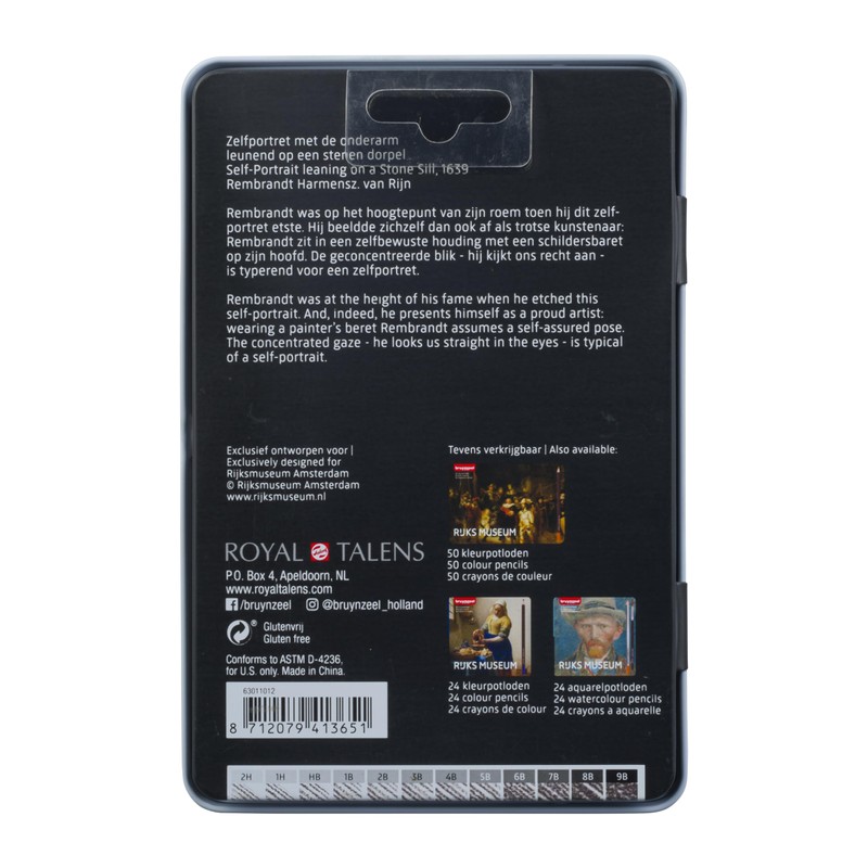Bruynzeel & Rijksmuseum Professional Graphite Pencils Set of 12 in