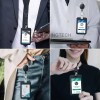 Zcgoingtech 2pzs Porta Credencial Gafete Retráctil Para Hombres Y Mujers