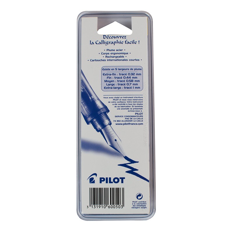 Pilot Plumix Stylo Plume Large Noir