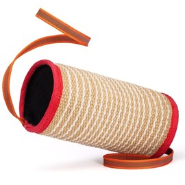 Viper Bite Roll Toy with Handles – 13in x 6in | Durable & Interactive Dog Training Tool for Prey Drive, Retrieval & Bite Development | Extra Strong Jute or French Linen