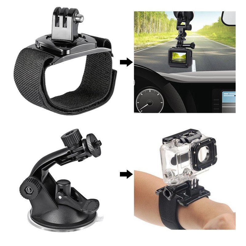 Action Camera Accessories, Action Camera Video Accessory Set, Accessory Set,
