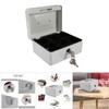 Fireproof Cash Box with Lock and 2 Keys, Secure Metal