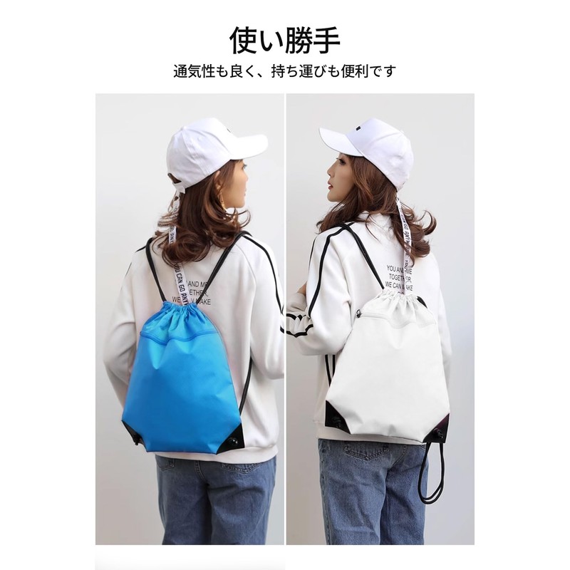 VEAGIA Knapsack Sports Gym Sack Portable Foldable Waterproof Lightweight Multi-functional