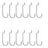 PRO FILSTAR Offset Hook Set of 12 N2/0 - Worm
