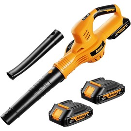 20V Cordless Leaf Blower with Battery and Chrager, 150MPH Handheld Blower with Variable Speed Small Electric Leaf Blowers for Yard, Lawn Care, Garden, Patio, and Driveway Cleaning (Battery x2)