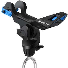 PLUSINNO 1/2/4 Pack Fishing Rod Holder for Ground, Upgraded Rod Holders for Bank Fishing, 360 Degree Adjustable Fishing Rod Holder Equipment, Fishing Gear Gifts for Men.