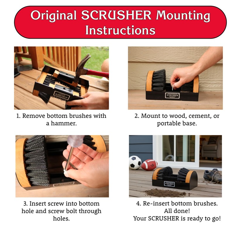 Shoe/Boot Brush & Scrubber - The Original Scrusher Boot &
