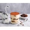 Decorative Swan Base Holder with 3 Spoons and 3 Forks,