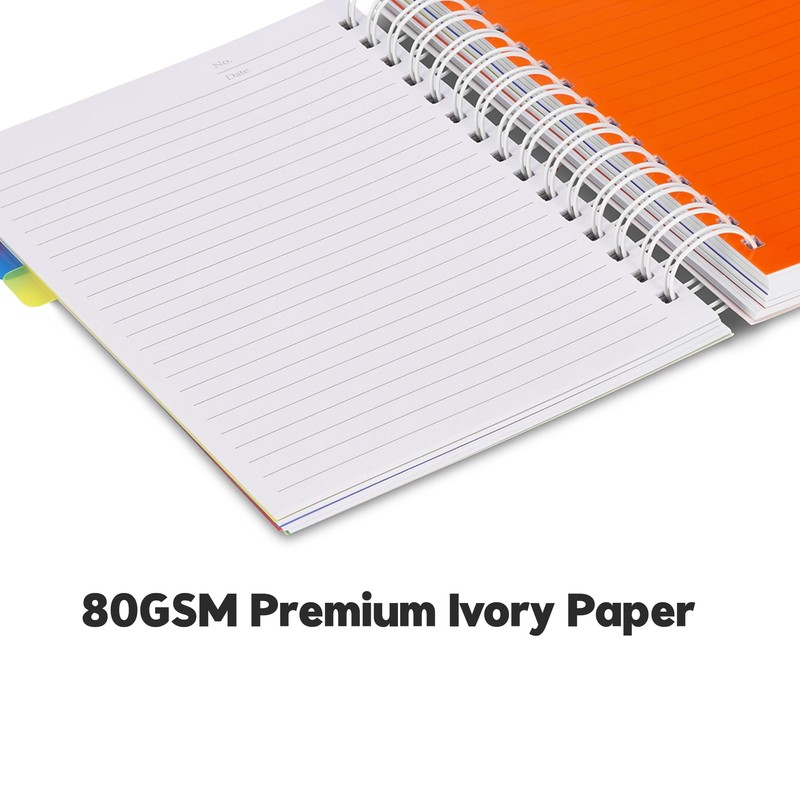VABE UK A5 Subject Notebook/Project Book - Notebook with 5