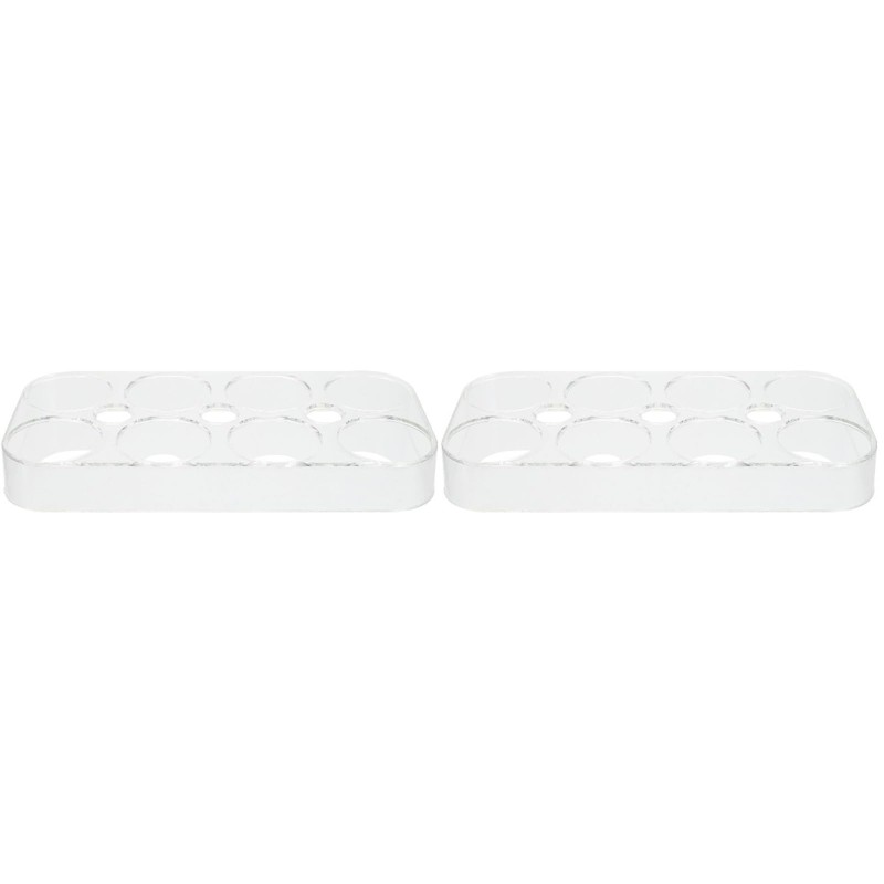 Cabilock Eieraufbewahrungsbox Stapelbarer Eierhalter Egg Holder: 2Stück Eierhalter für Eierbehälter